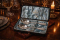 Vintage Walker & Hall Silver Plated Fruit Spoons | Embossed Berry Spoons in Original Case