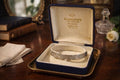 Vintage Engraved Sterling Silver Bangle - Hallmarked Heirloom Cuff, Gift Boxed