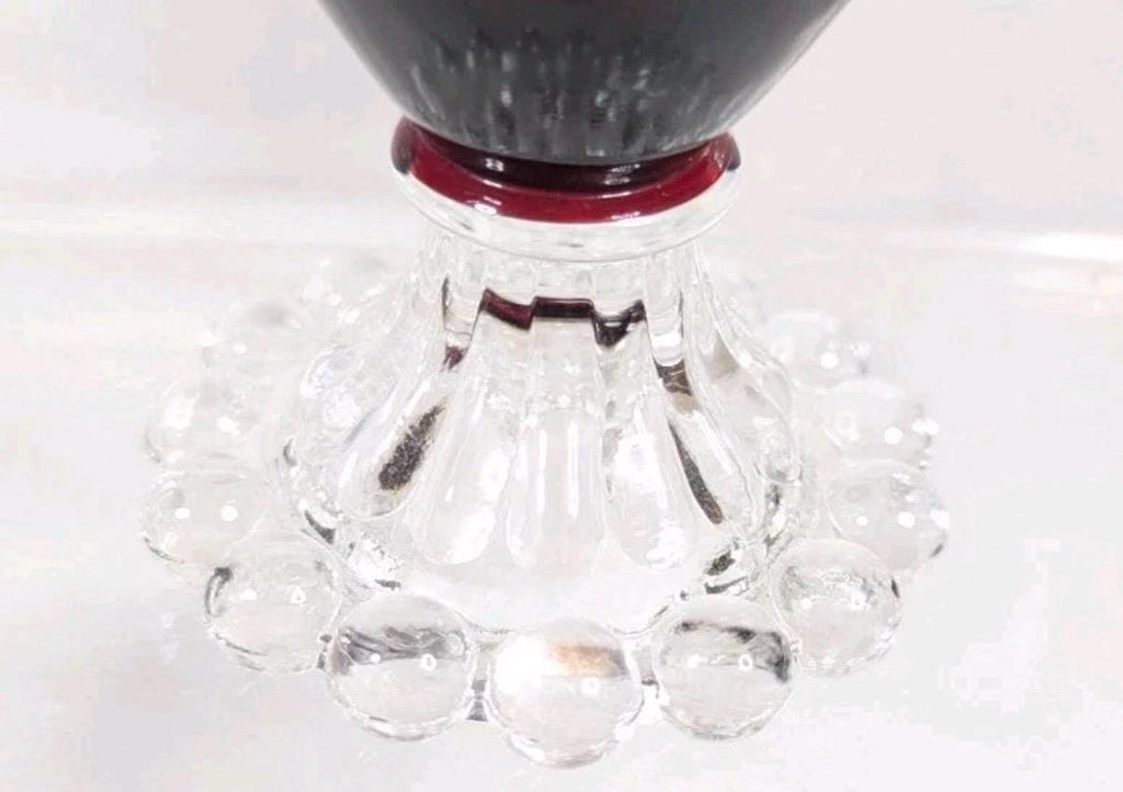 Vintage Anchor Hocking Ruby Red Goblets  Berwick Boopie Set of 4