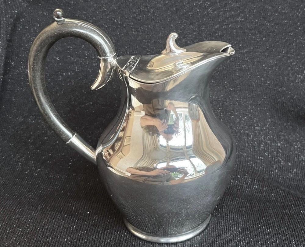 Vintage Silver-Plated Water Jug EPBM | Made in England | Ralph Lauren Inspired Country House Silverware