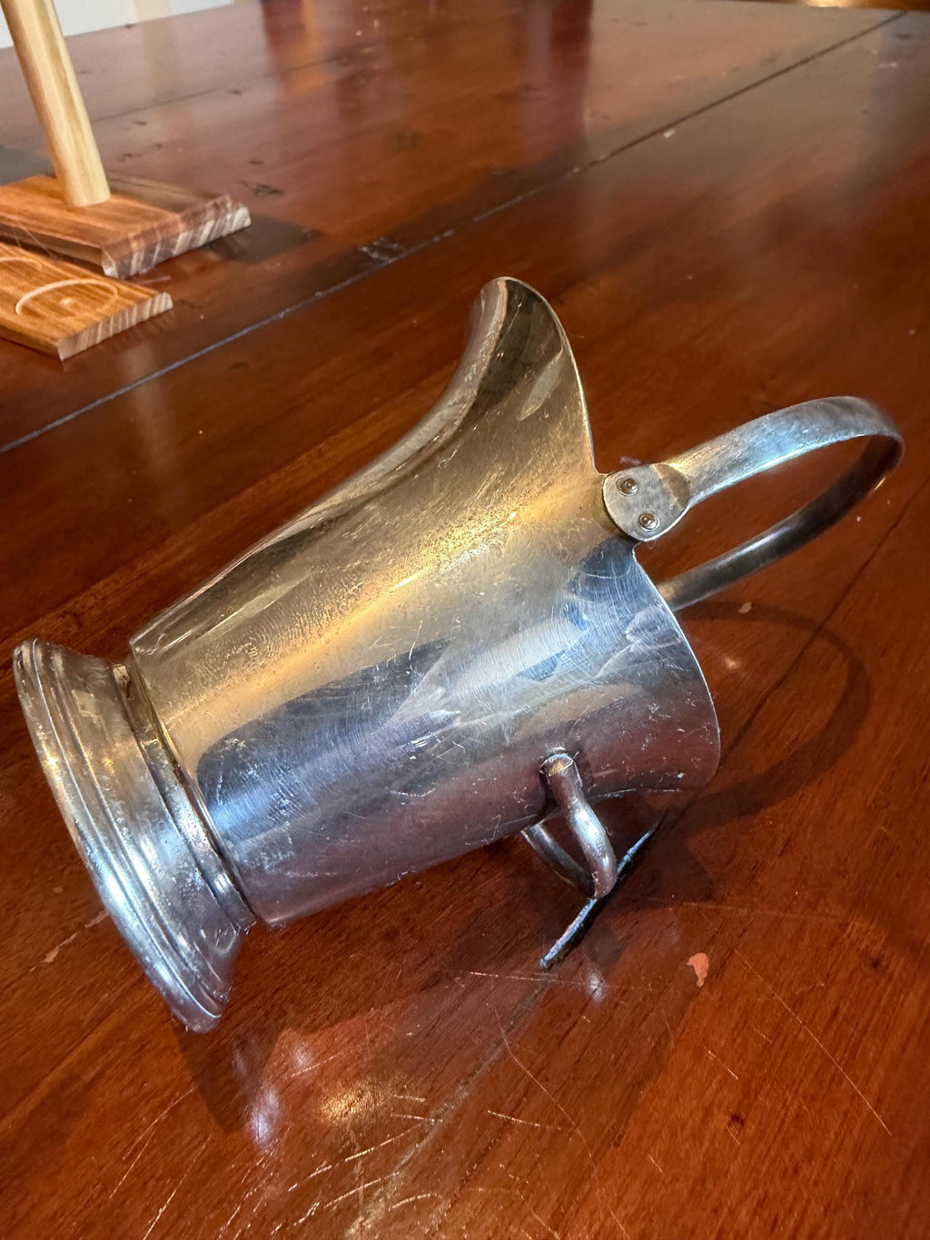 Vintage Silver Plate Sugar Scuttle  Miniature Fireside Coal Bucket, English Tableware