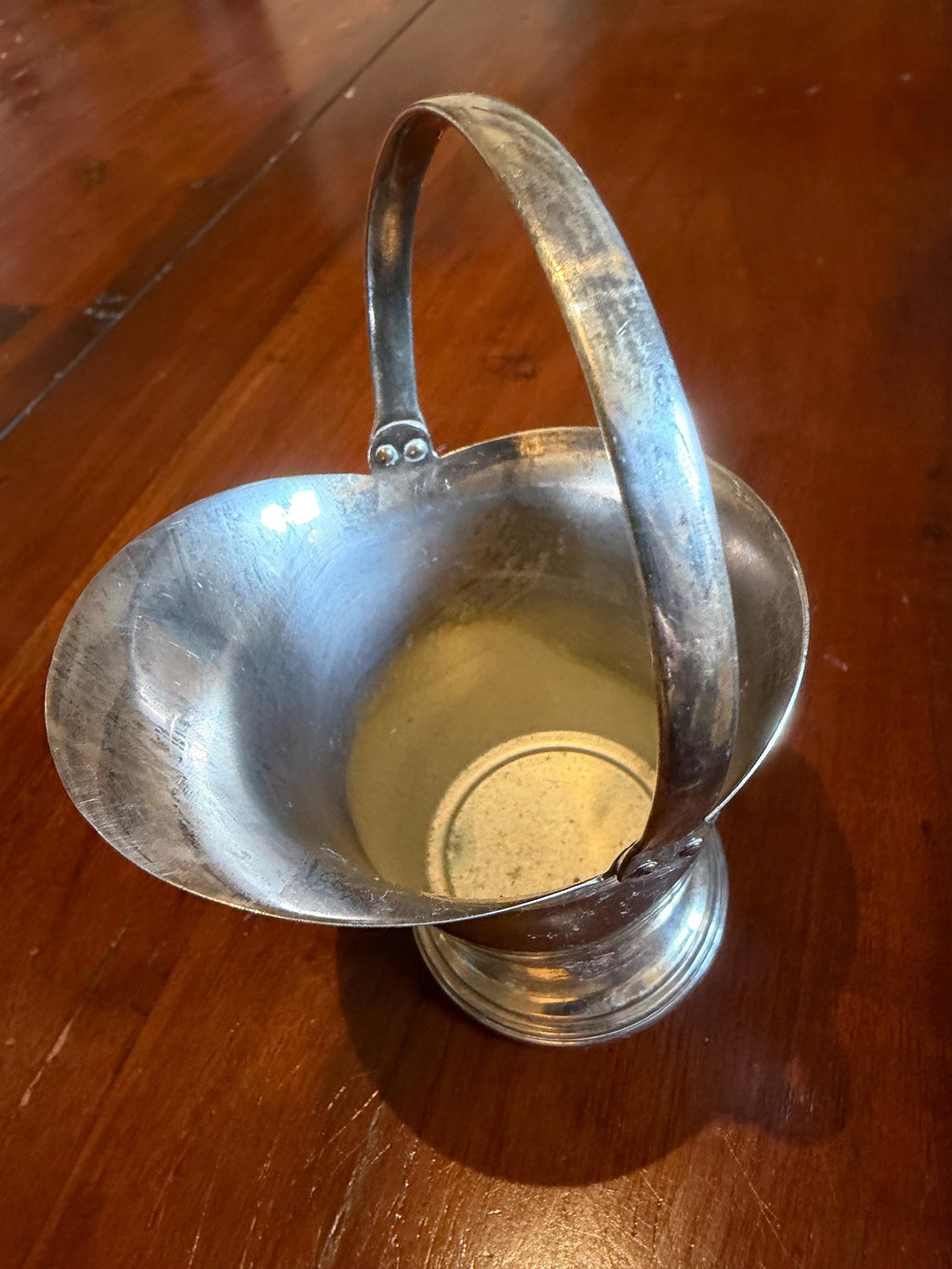 Vintage Silver Plate Sugar Scuttle  Miniature Fireside Coal Bucket, English Tableware