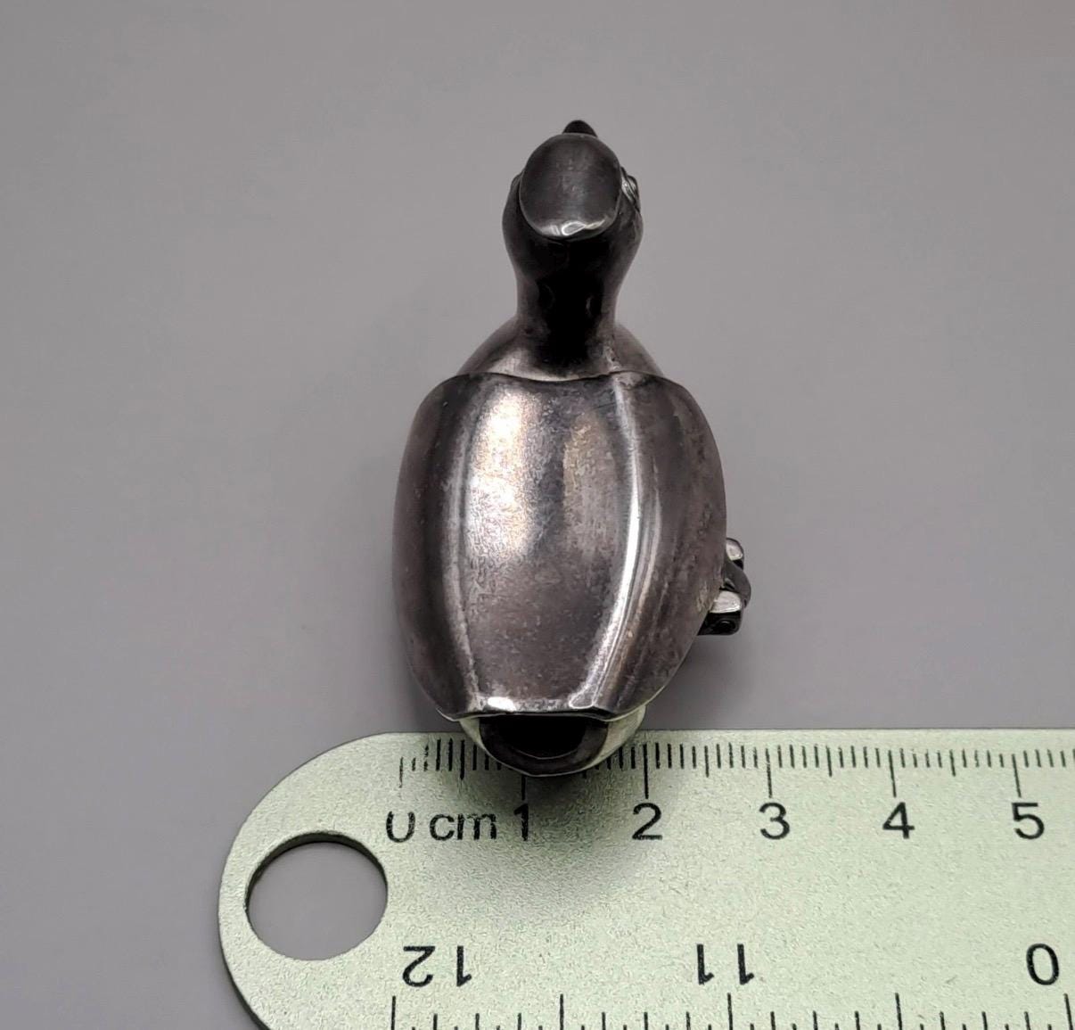 Vintage Silver Plated Duck Salt Cellar | Novelty Figural Tableware Dish