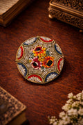 Vintage Italian Micro Mosaic Brooch  Floral Grand Tour Pin