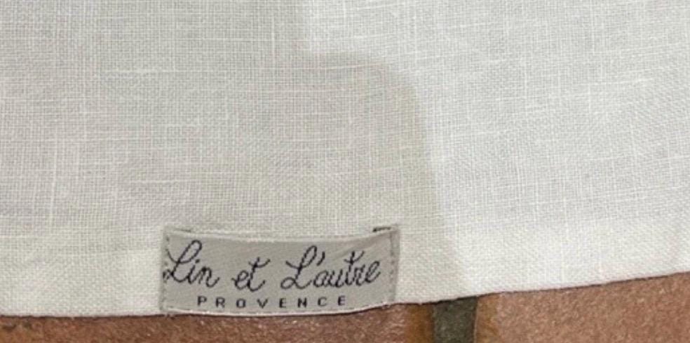 Vintage French Linen Tablecloth | Natural Washed Rustic Farmhouse Dining Cloth