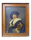 Vintage Oil Painting After The Laughing Cavalier by Frans Hals | Framed Vintage Portrait Painting | Traditional Country House Wall Art