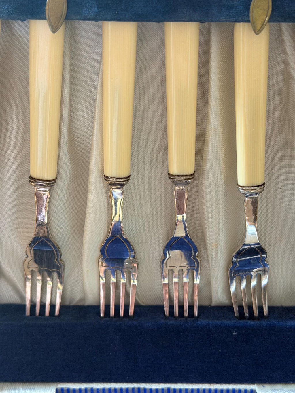 Vintage Fish Knife & Fork Set | Silver Plated Serving Set | Original Presentation Box | Classic Tableware | Antique Dining