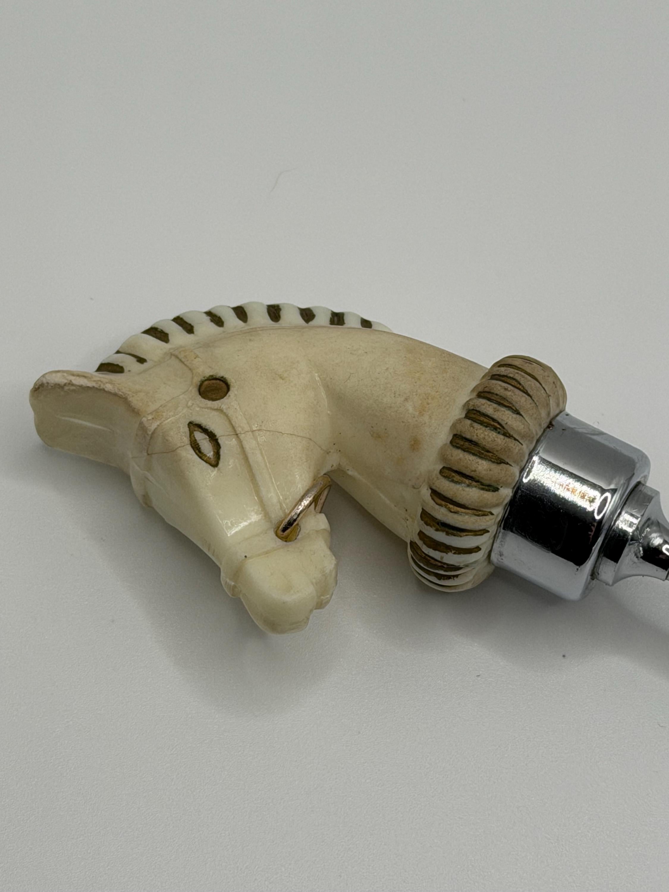 Vintage Horse Head Cocktail Jigger | Equestrian Barware | Double Spirit Measure | Horse Racing Home Bar Decor