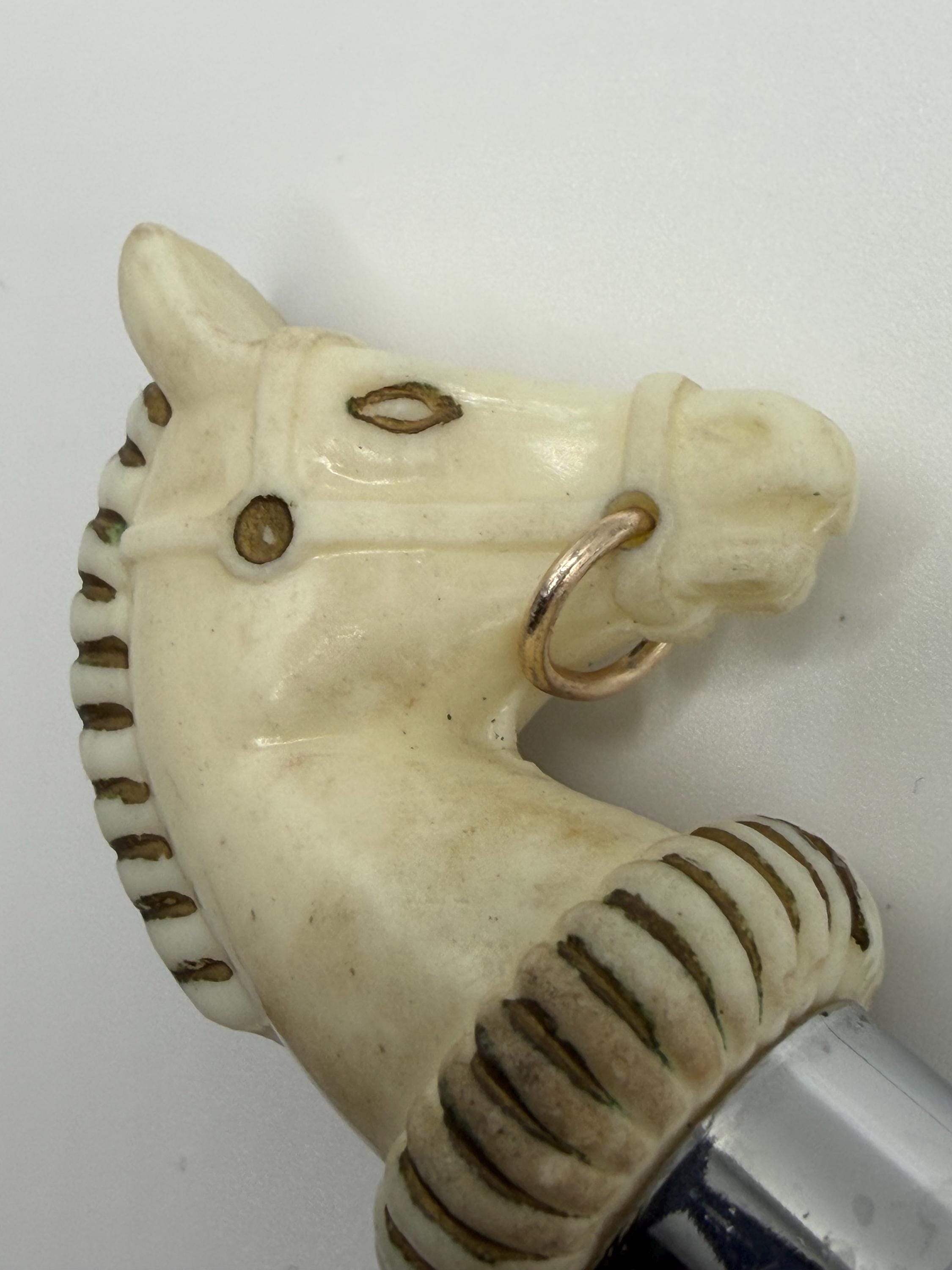 Vintage Horse Head Cocktail Jigger | Equestrian Barware | Double Spirit Measure | Horse Racing Home Bar Decor