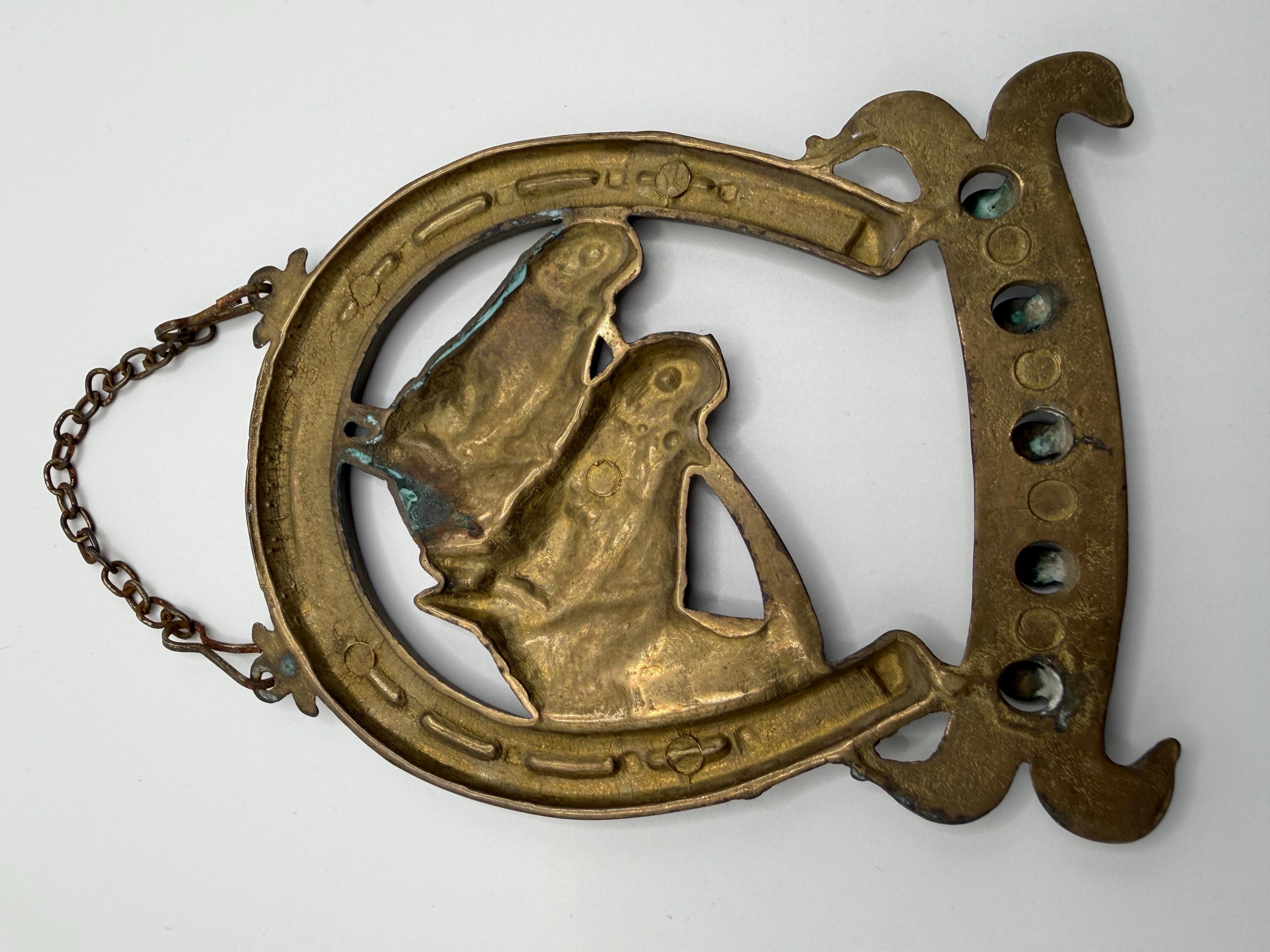 Vintage Brass Horse Key Hook  Small Equestrian Wall Key Holder  Horseshoe Brass Key Rack  Ralph Lauren Inspired Country House Décor