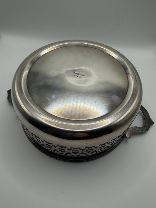 Antique Victorian Silver Plate Pierced Bowl | Martin Hall & Co Sheffield | EPGS Bonbon Dish | Gothic Fruit Bowl | English Antique Centrepiec