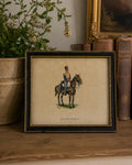 Vintage 13th Light Dragoons Framed Print  Collectible British Military Equestrian Wall Art  Regency Style Cavalry Horse Print