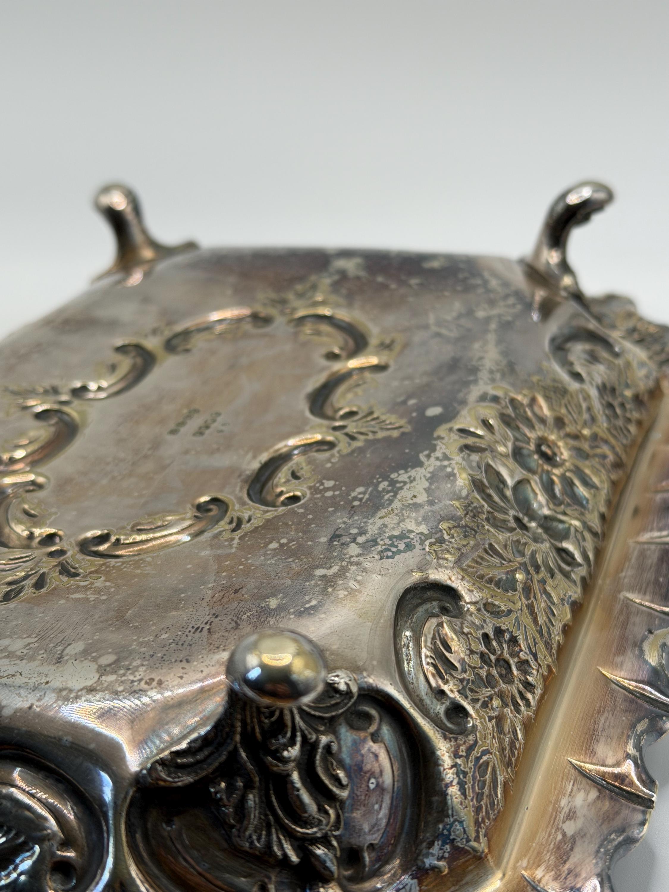 Vintage Silver Plated EPNS Basket Dish / Bon Bon Basket / Decorative Serving Dish  HH&S Sheffield