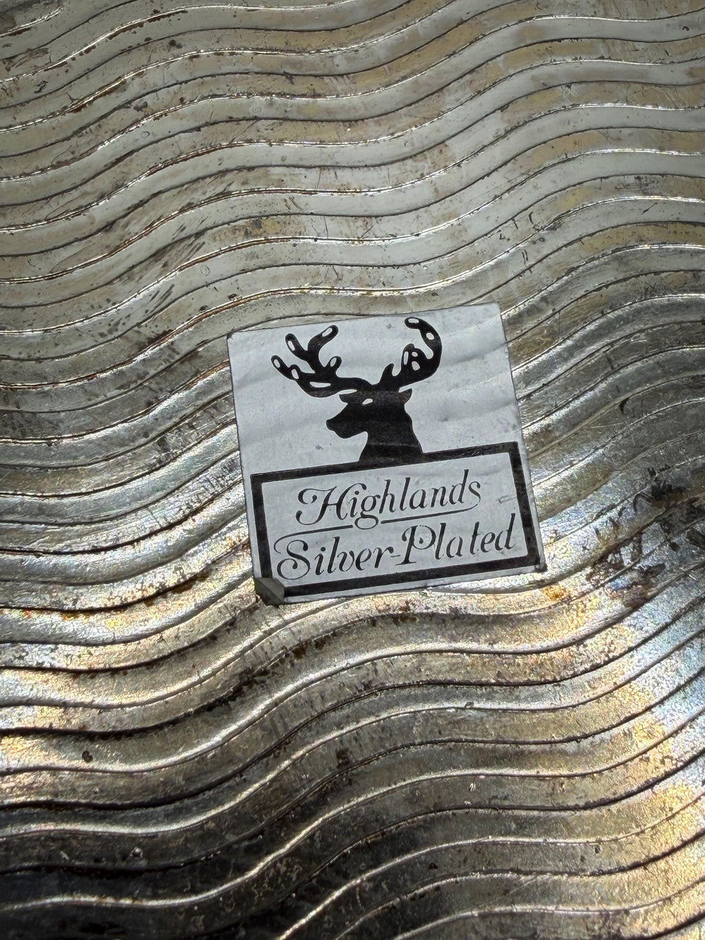 Vintage Highlands Silver Plated Tray | Small Ornate Silver Tray | Floral Silver Plate Vanity Tray | Vintage Serving Tray | Cottage Home Deco