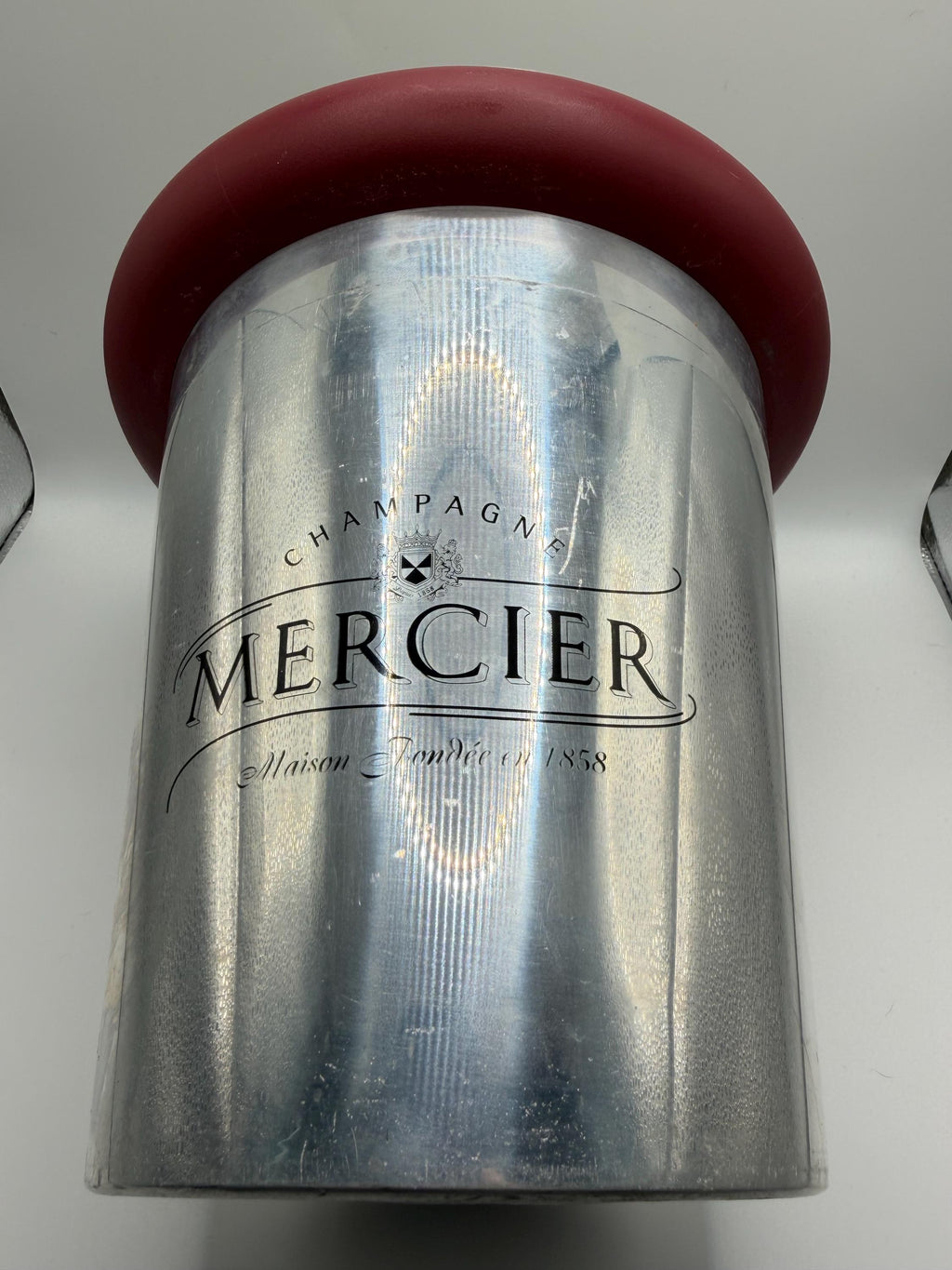 Vintage Mercier Floating Champagne Bucket | French Champagne Advertising | Poolside Champagne Cooler | Vintage Barware | Mercier Champagne