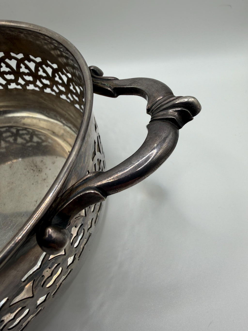 Antique Victorian Silver Plate Pierced Bowl | Martin Hall & Co Sheffield | EPGS Bonbon Dish | Gothic Fruit Bowl | English Antique Centrepiec