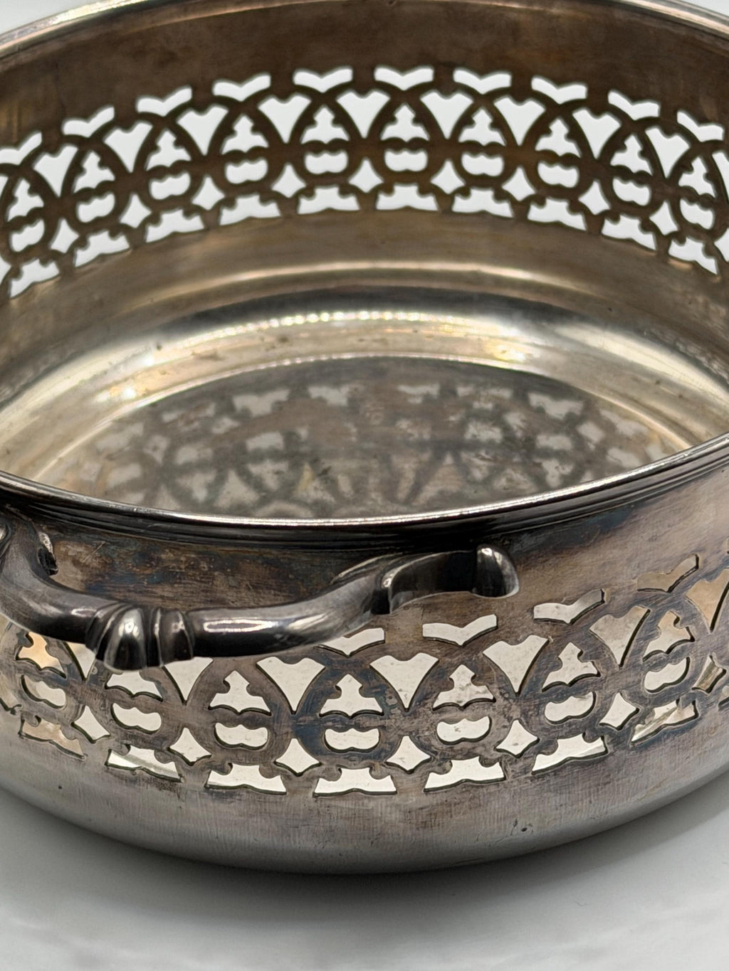 Antique Victorian Silver Plate Pierced Bowl | Martin Hall & Co Sheffield | EPGS Bonbon Dish | Gothic Fruit Bowl | English Antique Centrepiec