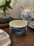 Vintage Broadhurst Ironstone Sugar Bowl | The English Scene | Blue & White Staffordshire Pottery