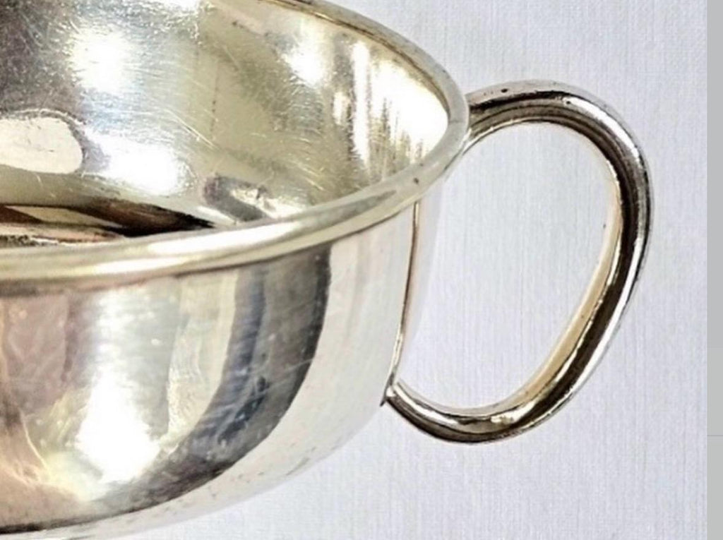 English Silver Plated Bon Bon Dish / Pedestal Bowl with Twin Handles | EPNS | Vintage English Silver Plate