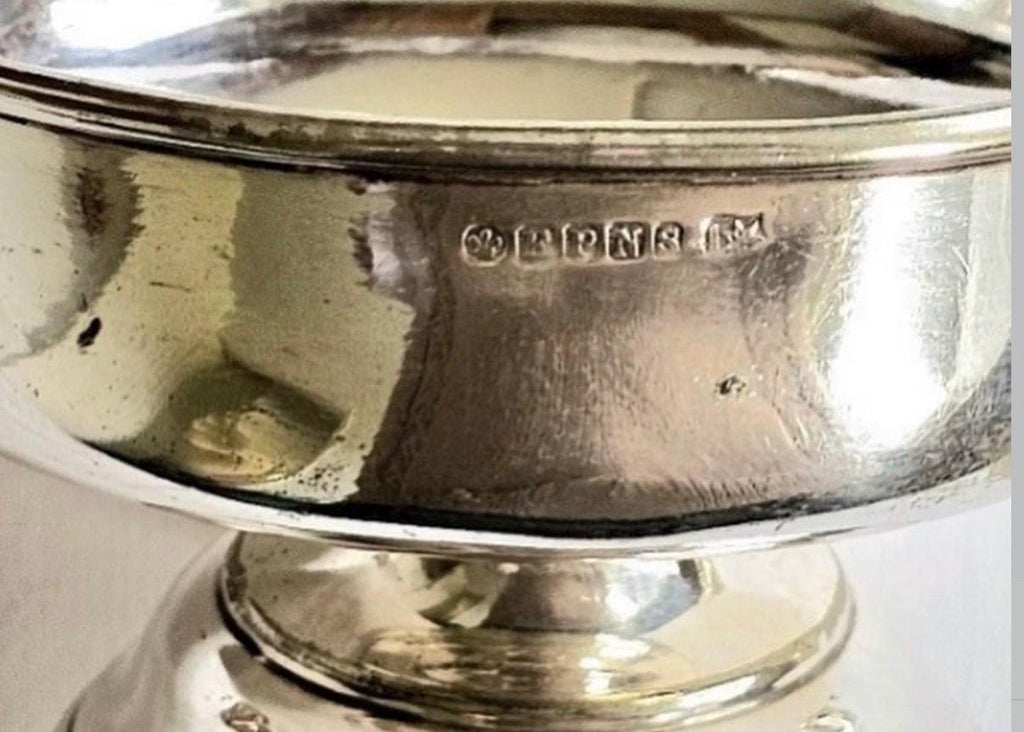 English Silver Plated Bon Bon Dish / Pedestal Bowl with Twin Handles | EPNS | Vintage English Silver Plate