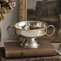 English Silver Plated Bon Bon Dish / Pedestal Bowl with Twin Handles | EPNS | Vintage English Silver Plate