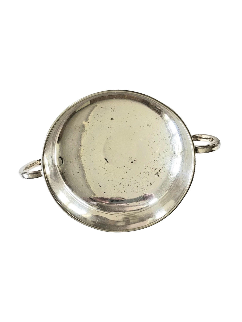 English Silver Plated Bon Bon Dish / Pedestal Bowl with Twin Handles