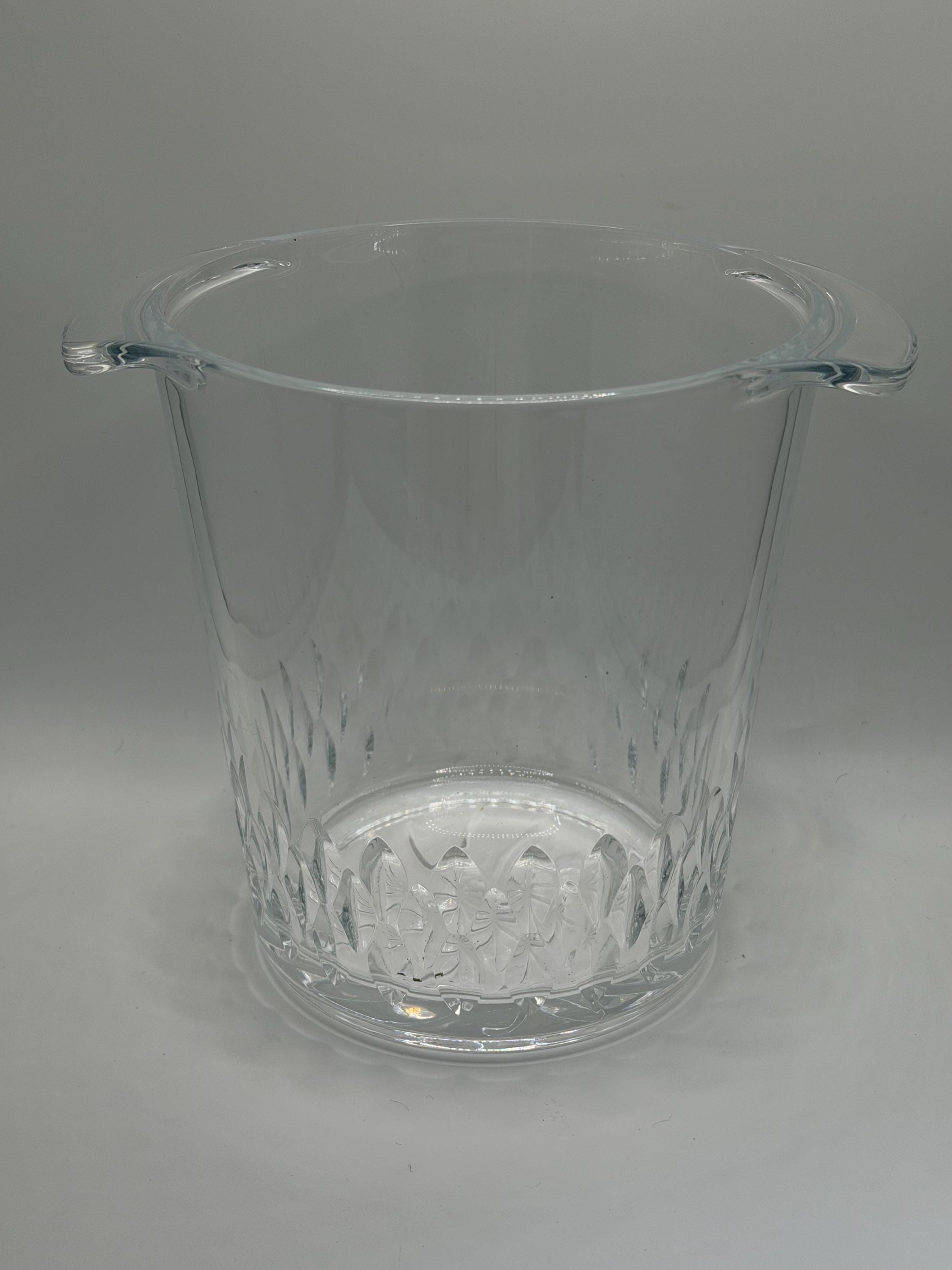Vintage Heavy Cut Crystal Champagne Ice Bucket | Crystal Wine Cooler | Vintage Barware | Entertaining Decor | Cut Glass Ice Bucket