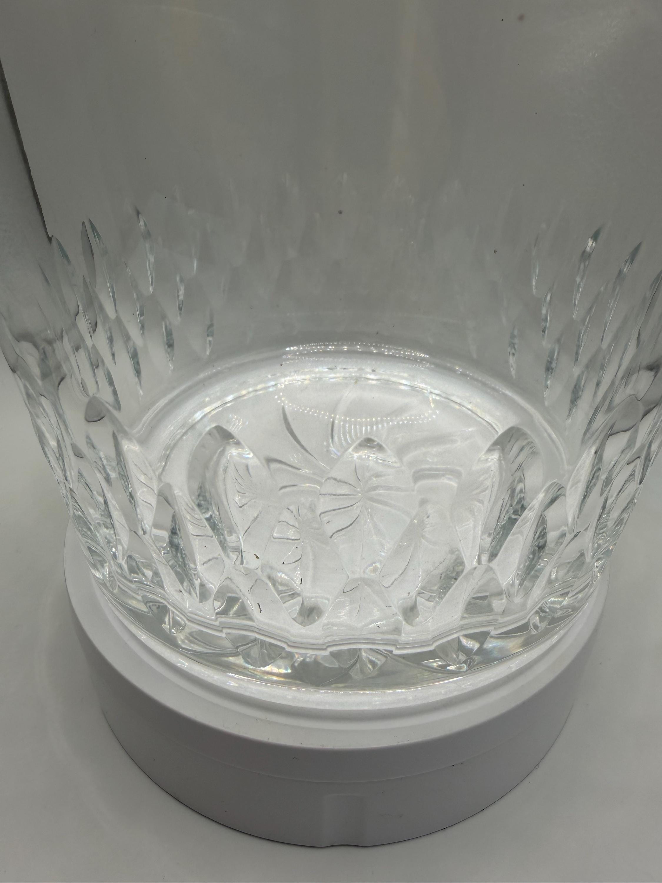 Vintage Heavy Cut Crystal Champagne Ice Bucket | Crystal Wine Cooler | Vintage Barware | Entertaining Decor | Cut Glass Ice Bucket